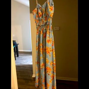 Spaghetti Strap Floral Dress